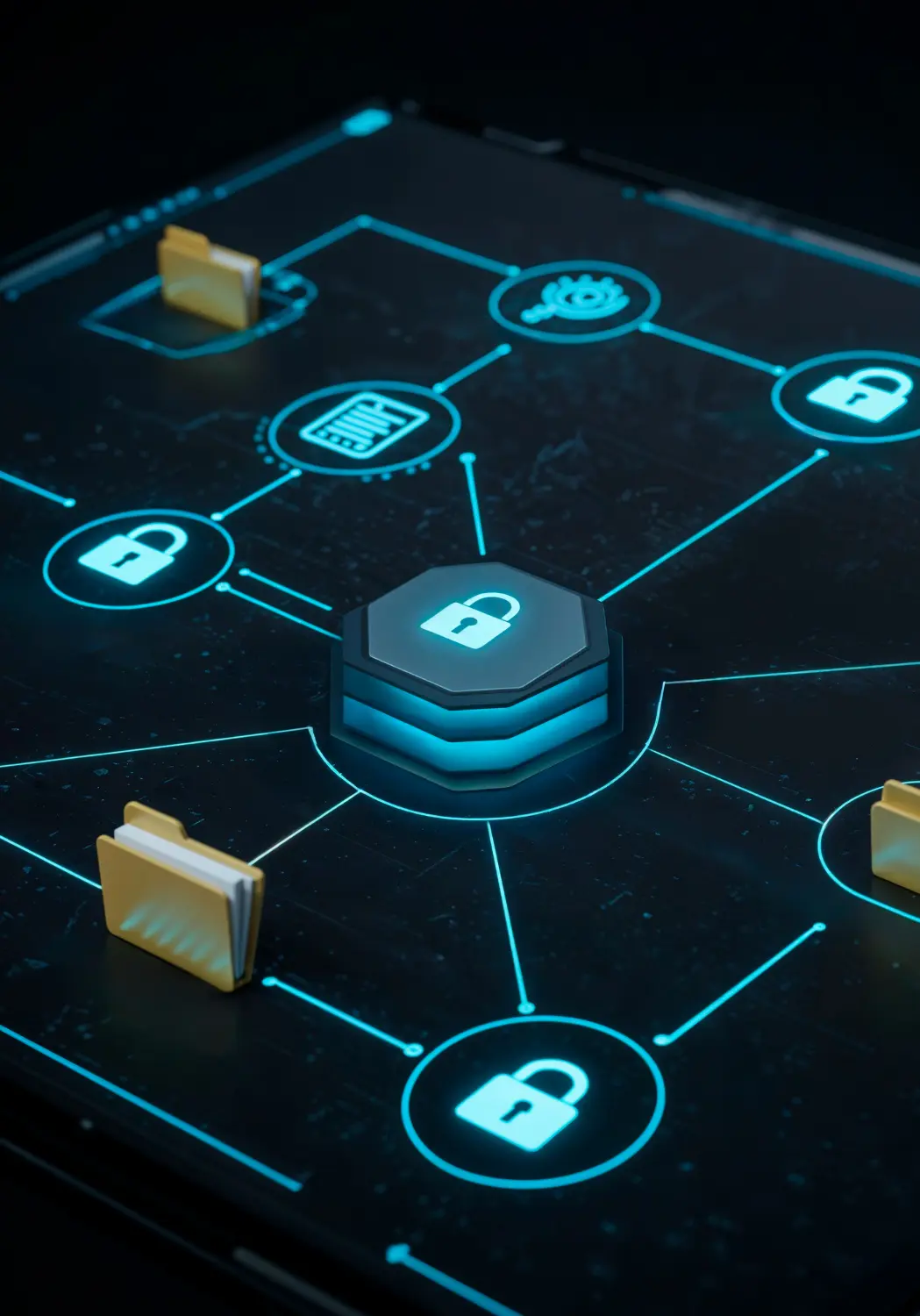 Cybersecurity and data protection concepts