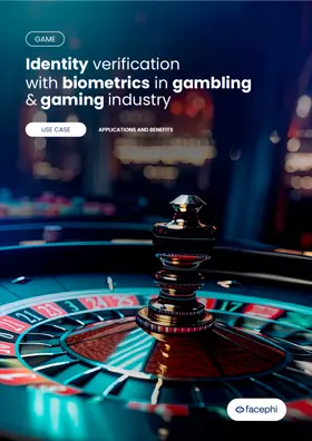 Cover of the Guide Identify verification with biometrics in gambling & gaming industry