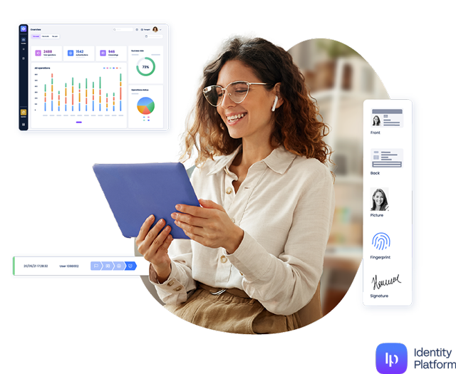 User with Facephi Identity Platform application
