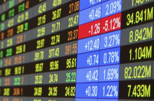 valores en bolsa
