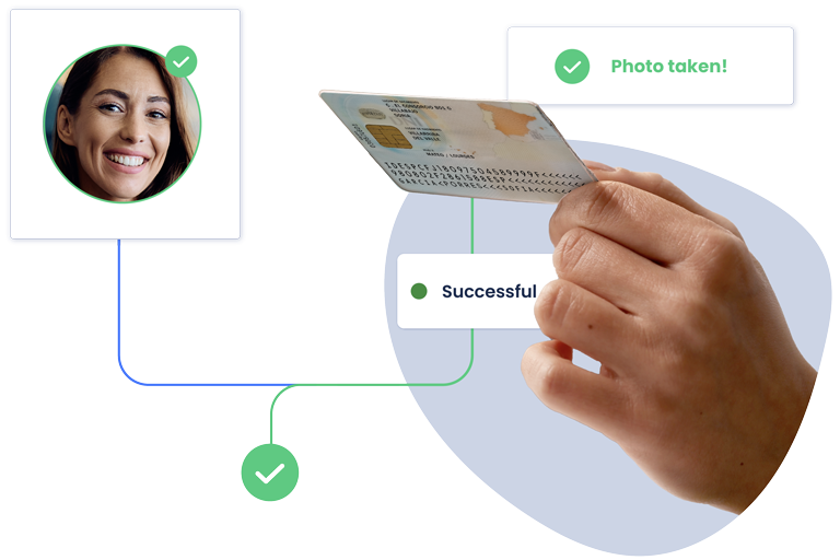 Graphic showing the simple user onboarding process