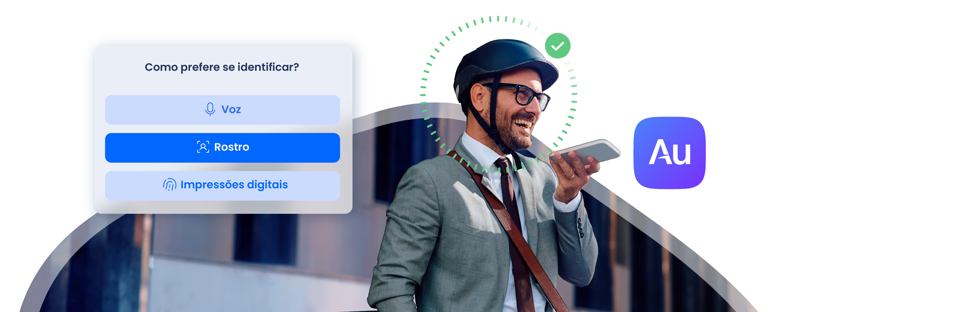 Autenticação do usuário pelo dispositivo móvel usando o aplicativo da Facephi