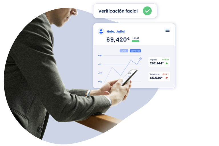 Un usuario consulta una operación financiera tras un onboarding exitoso