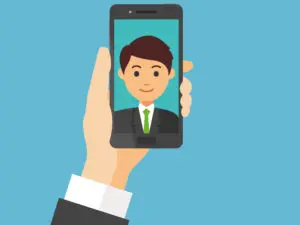 ilustracion de selfie