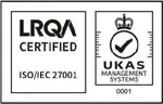 Sello de calidad y certificación LRQA ISO 27001